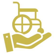 Person in a wheelchair holding a cell phone, symbolizing the need for assistance