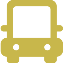 Yellow transportation vehicle icon